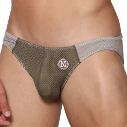 Marcuse Sous-Vêtements Sport|Mini Slips-Slip Bikini Tahiti Kaki - Gris