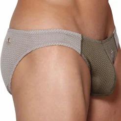 Marcuse Sous-Vêtements Sport|Mini Slips-Slip Bikini Tahiti Kaki - Gris