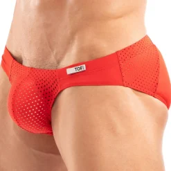 TOF Paris Sous-Vêtements Sport|Mini Slips-Slip Bikini Tentation Microfibre Rouge