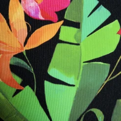 ES Collection Slips-Slip Bold Flowers Noir