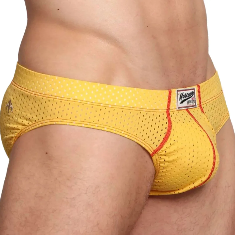 Marcuse Push Up|Sous-Vêtements Sport-Slip Bussine Jaune