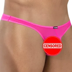 CUT4MEN Slips Sexy|Poche Ergonomique-Slip Capri SP4NDEX GLOW Mesh Rose Vif