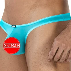 CUT4MEN Slips Sexy|Poche Ergonomique-Slip Capri SP4NDEX GLOW Mesh Turquoise
