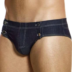 Modus Vivendi Slips-Slip Classic Retro Denim Bleu