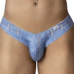 CandyMan Slips Sexy-Slip Cowboy Bleu Denim