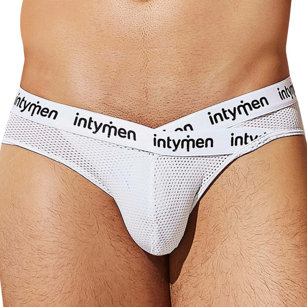 Intymen Slips Sexy-Slip Cross Blanc