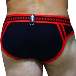 Breedwell Slips Sexy|Slips Kangourou-Slip Daddy's Favorite Noir - Rouge