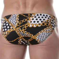 TOF Paris Slips De Bain-Slip de Bain Baroque Noir