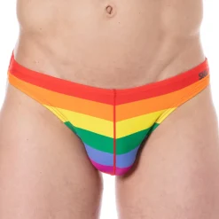 SKU Slips De Bain-Slip de Bain Bikini Arc-en-Ciel