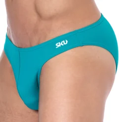 SKU Slips De Bain-Slip de Bain Bikini Bleu Canard