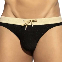 ES Collection Slips De Bain-Slip de Bain Bikini Catwalk Noir