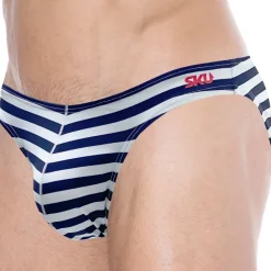 SKU Slips De Bain-Slip de Bain Bikini Marinière