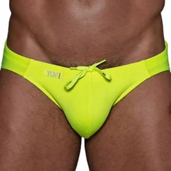 TOF Paris Slips De Bain-Slip de Bain Bikini Neon Jaune Fluo