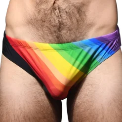Andrew Christian Slips De Bain-Slip de Bain Bikini Pride Vision Arc-en-Ciel