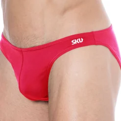 SKU Slips De Bain-Slip de Bain Bikini Rouge