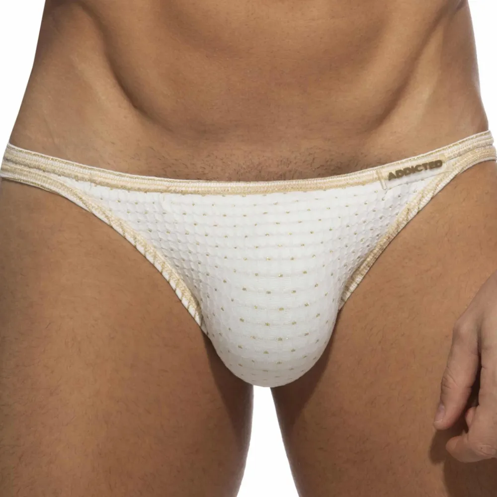 Addicted Slips De Bain-Slip de Bain Bikini Réversible Régal Ivoire