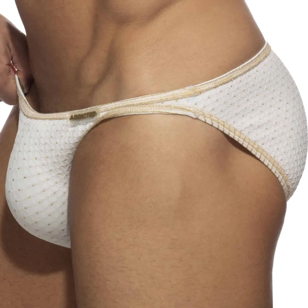 Addicted Slips De Bain-Slip de Bain Bikini Réversible Régal Ivoire