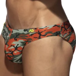 Addicted Slips De Bain-Slip de Bain Bright Camo Orange