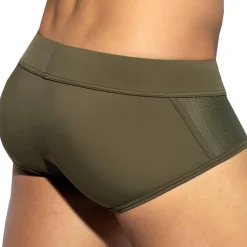 ES Collection Maillots De Bain Push Up|Slips De Bain-Slip de Bain Classic Kaki