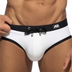 Addicted Maillots De Bain Push Up|Slips De Bain-Slip de Bain Classic Piqué Blanc