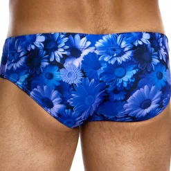 Modus Vivendi Slips De Bain-Slip de Bain Classique Daisies Bleu