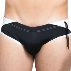 YEAH! Slips De Bain-Slip de Bain Dynamite Noir - Blanc