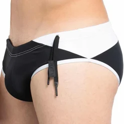 YEAH! Slips De Bain-Slip de Bain Dynamite Noir - Blanc