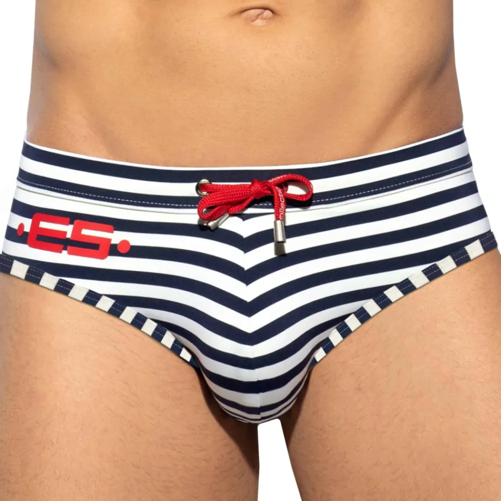 ES Collection Maillots De Bain Push Up|Slips De Bain-Slip de Bain Fantasy Marin