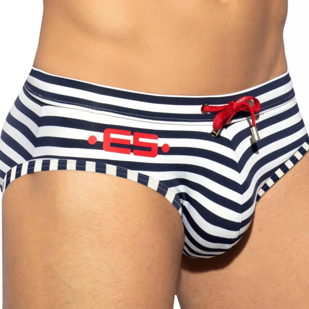 ES Collection Maillots De Bain Push Up|Slips De Bain-Slip de Bain Fantasy Marin