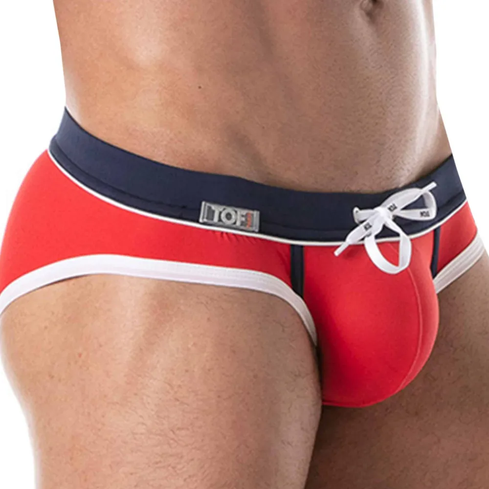 TOF Paris Slips De Bain-Slip de Bain Holidays Rouge - Marine