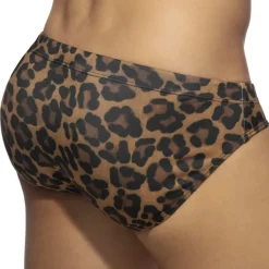 Addicted Maillots De Bain Push Up|Slips De Bain-Slip de Bain Léopard Brun