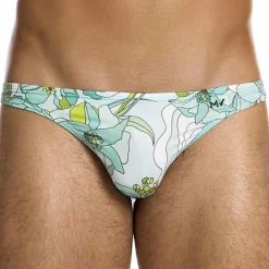 Modus Vivendi Slips De Bain-Slip de Bain Low Cut Art Nouveau Menthe