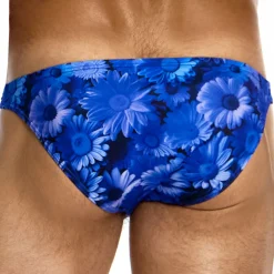 Modus Vivendi Slips De Bain-Slip de Bain Low Cut Daisies Bleu