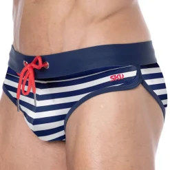 SKU Slips De Bain-Slip de Bain Marinière