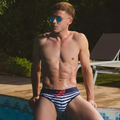 SKU Slips De Bain-Slip de Bain Marinière