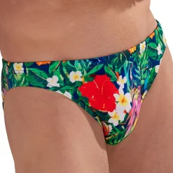 HOM Slips De Bain-Slip de Bain Micro Peacock