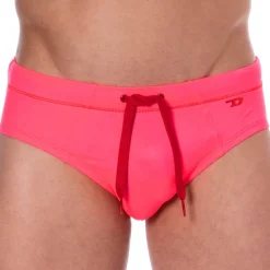 Diesel Slips De Bain-Slip de Bain Neon Rose fluo