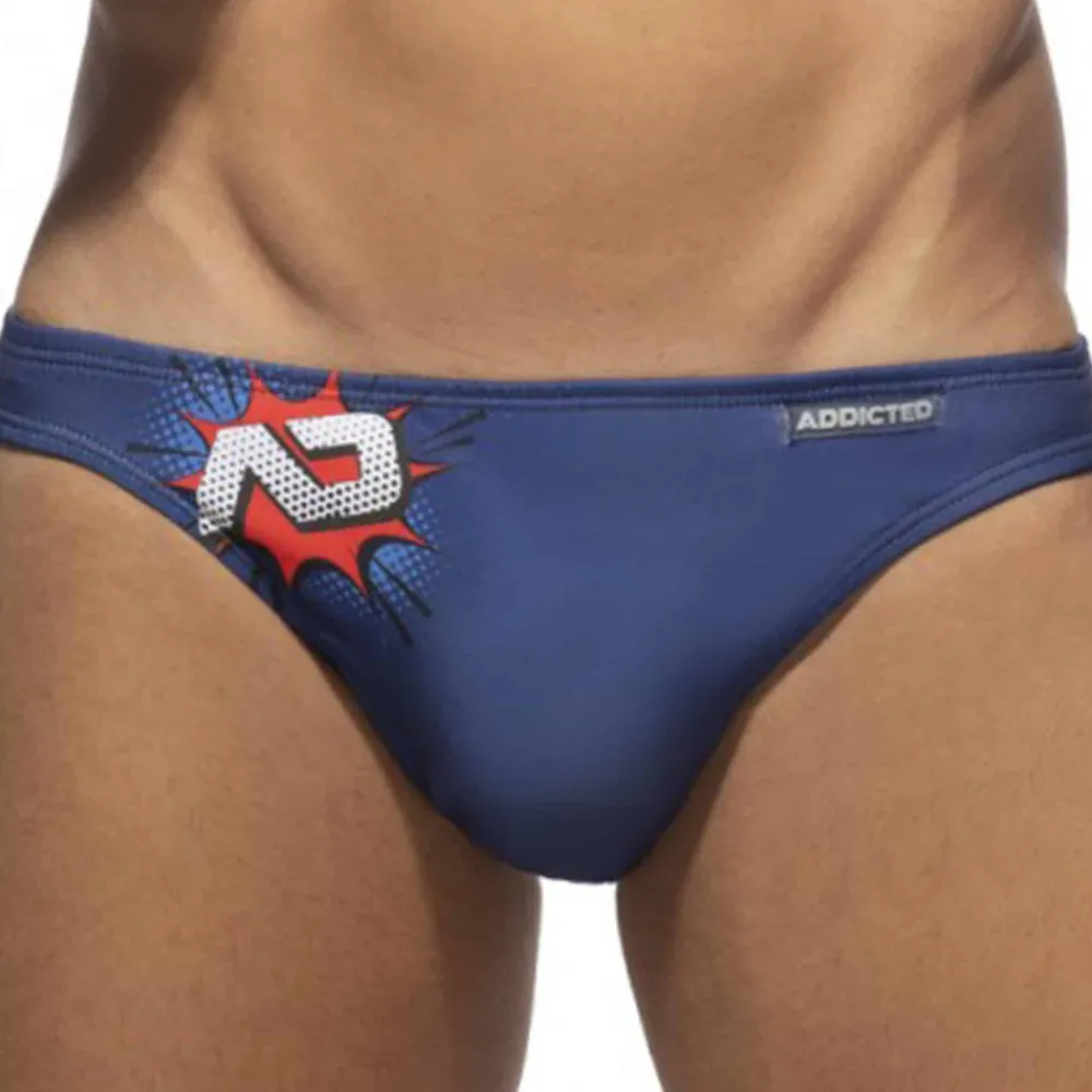 Addicted Maillots De Bain Push Up|Slips De Bain-Slip de Bain OMG Bleu Marine