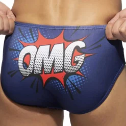 Addicted Maillots De Bain Push Up|Slips De Bain-Slip de Bain OMG Bleu Marine