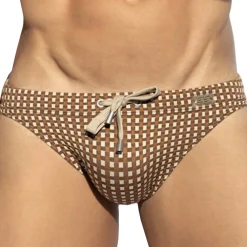 ES Collection Slips De Bain-Slip de Bain Orak Marron