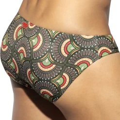 ES Collection Slips De Bain-Slip De Bain Paon Kaki