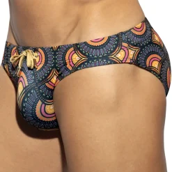 ES Collection Slips De Bain-Slip De Bain Paon Noir