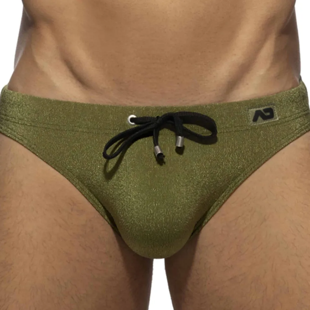 Addicted Maillots De Bain Push Up|Slips De Bain-Slip de Bain Piqué Kaki