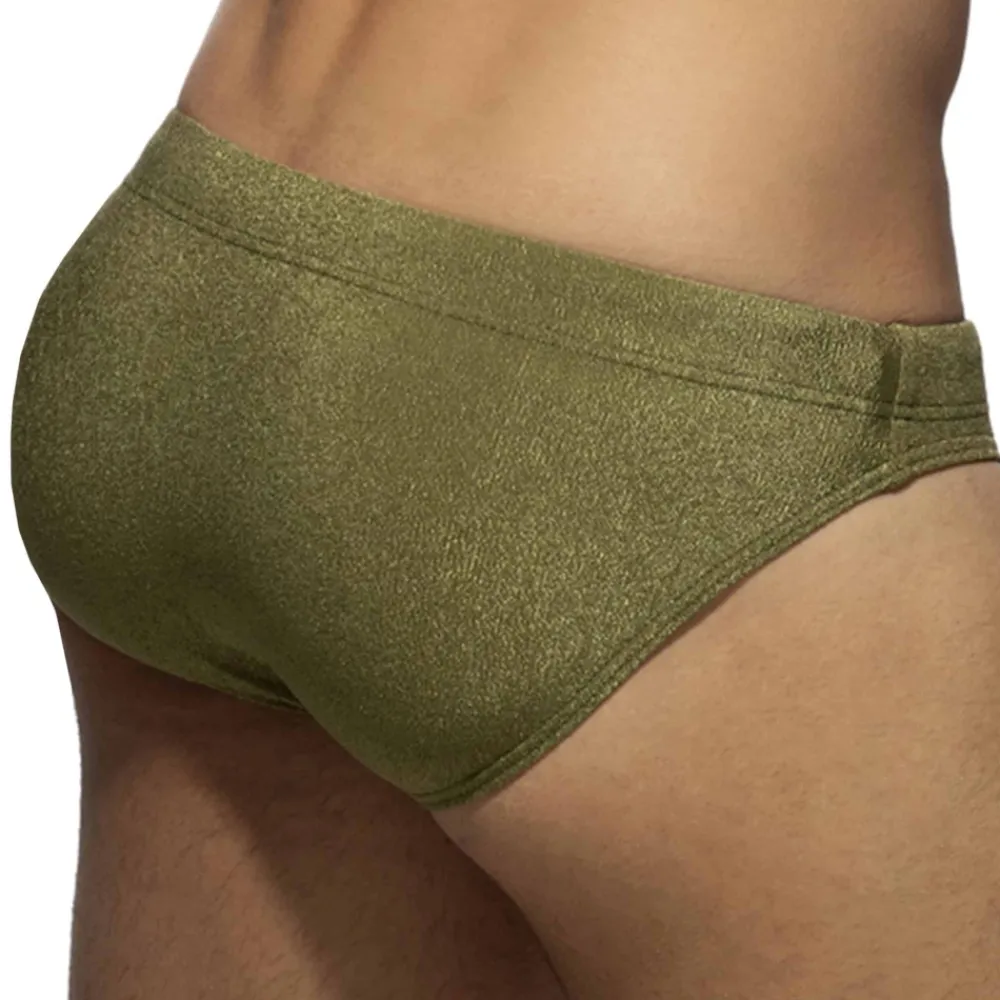 Addicted Maillots De Bain Push Up|Slips De Bain-Slip de Bain Piqué Kaki