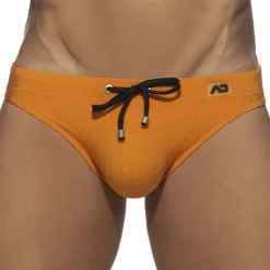 Addicted Maillots De Bain Push Up|Slips De Bain-Slip de Bain Piqué Orange