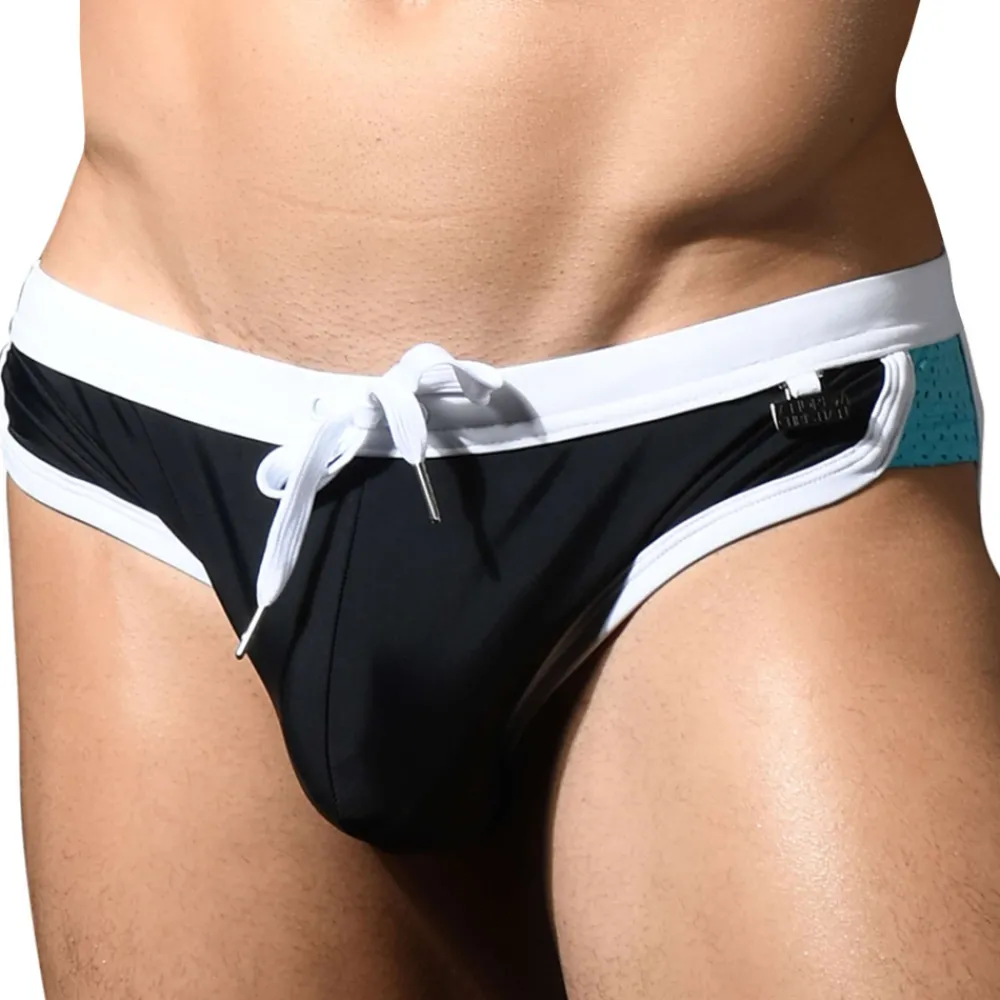 Andrew Christian Slips De Bain-Slip de Bain Rétro Noir