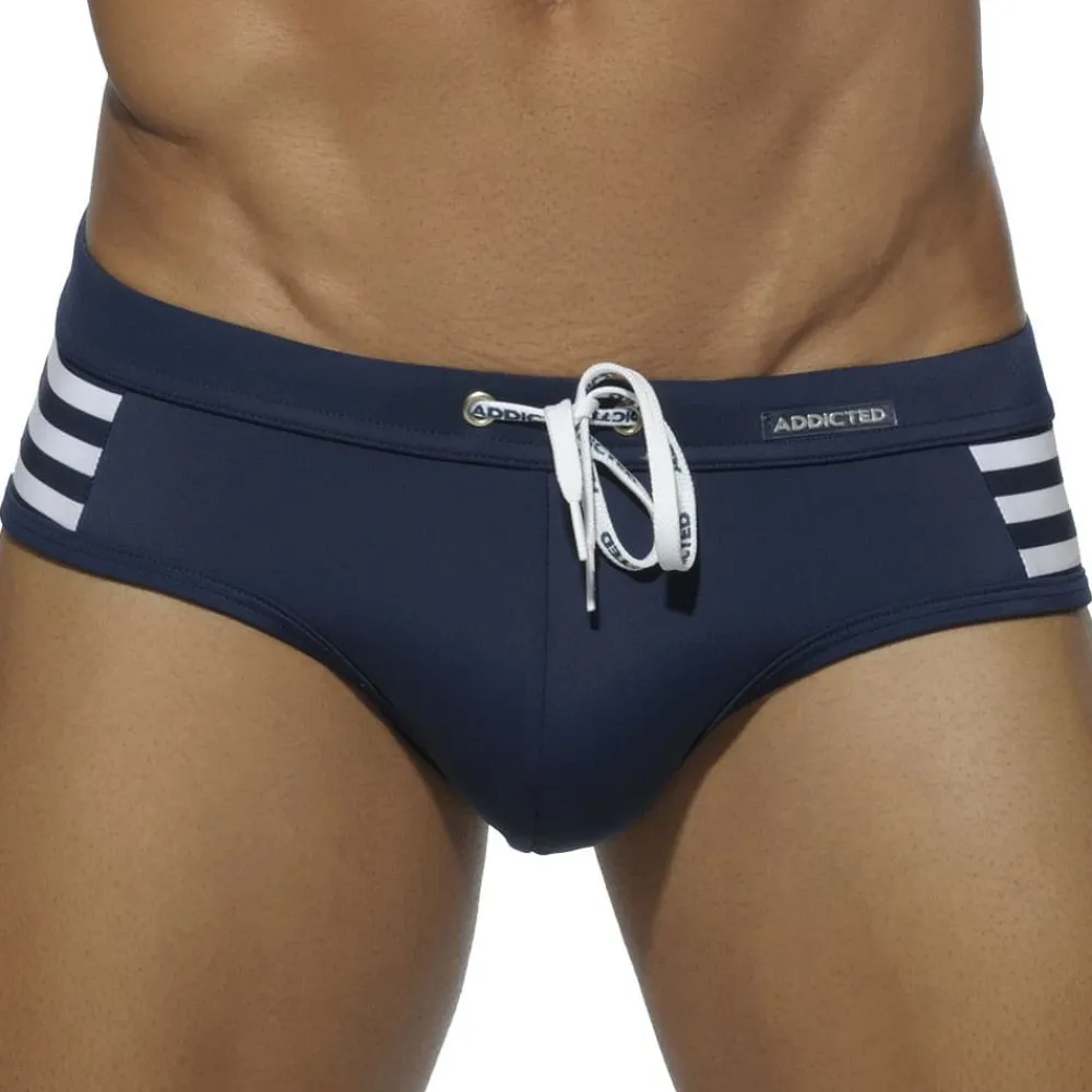 Addicted Maillots De Bain Push Up|Slips De Bain-Slip de Bain Sailor Colored Marine