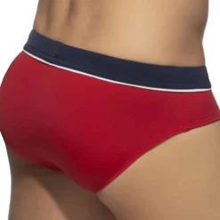 Addicted Maillots De Bain Push Up|Slips De Bain-Slip de Bain Sport Detail Binding Rouge