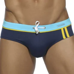 Addicted Maillots De Bain Push Up|Slips De Bain-Slip de Bain Sport Detail Binding Marine