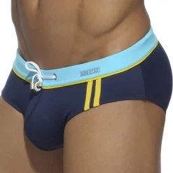 Addicted Maillots De Bain Push Up|Slips De Bain-Slip de Bain Sport Detail Binding Marine